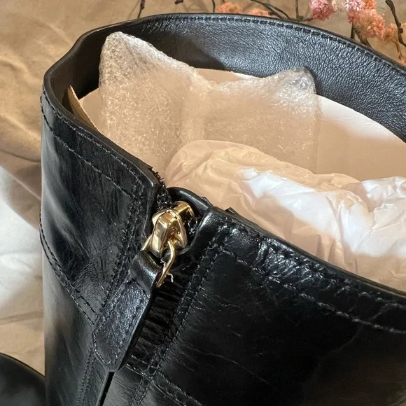 Tory Birch ELOISE riding boots black size 9 - Picture 8 of 13